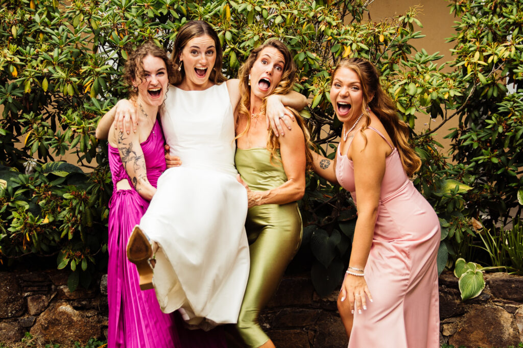 bridesmaid group photo