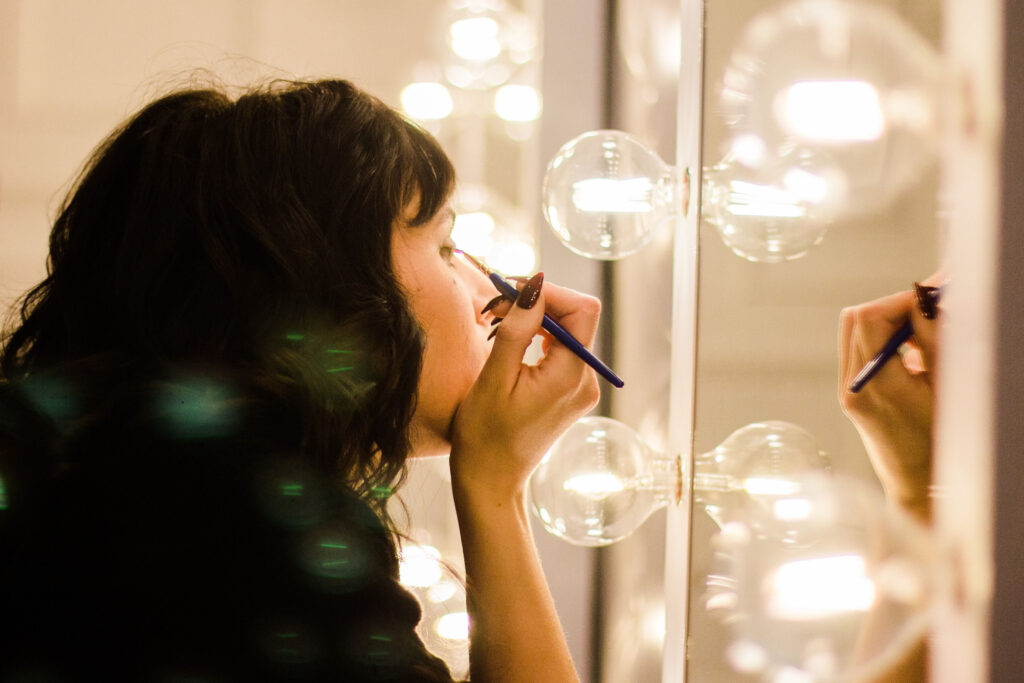 Getting ready on the wedding day