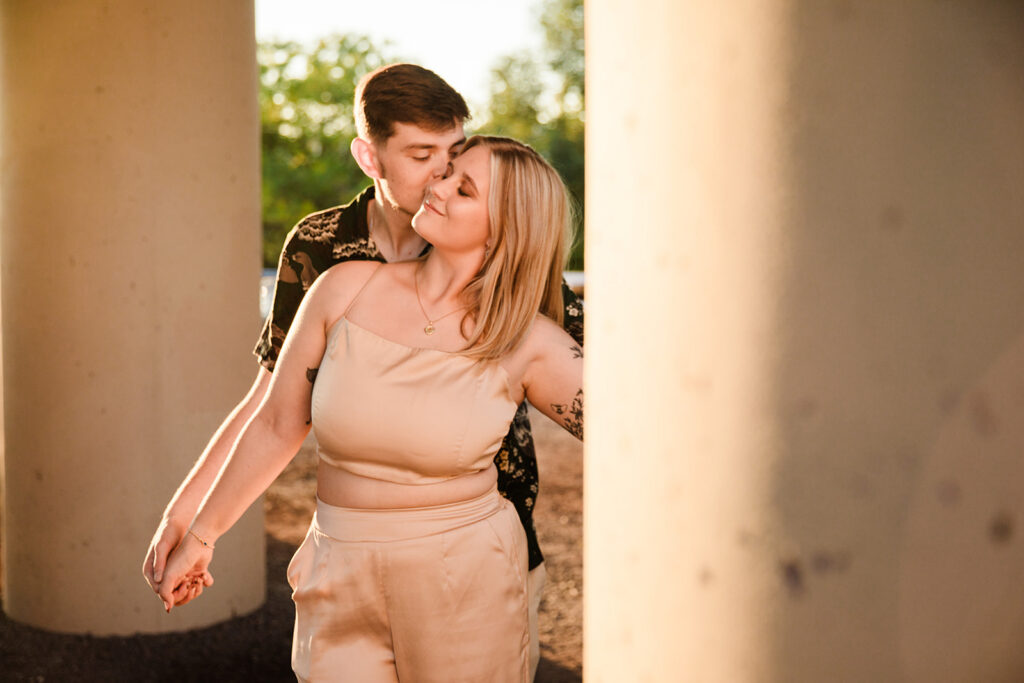 small town engagement session