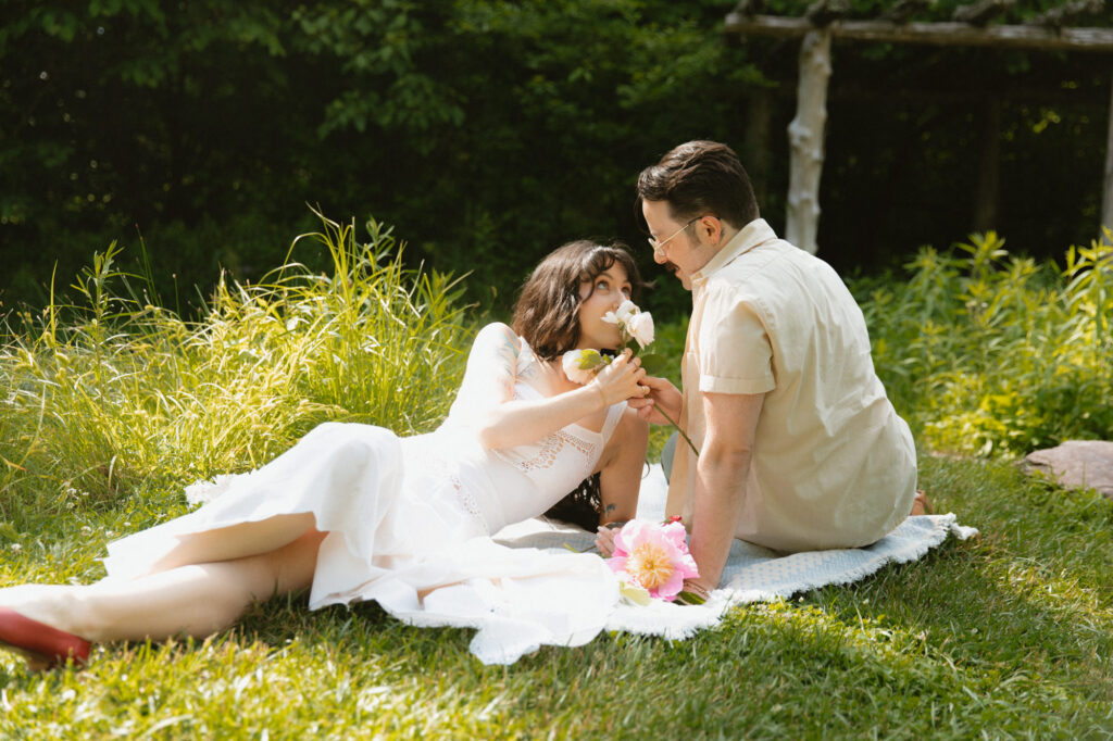 Bowman's Hill wildflower preserve bucks county engagement session